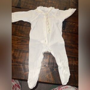 Vintage White girls baby sleeper